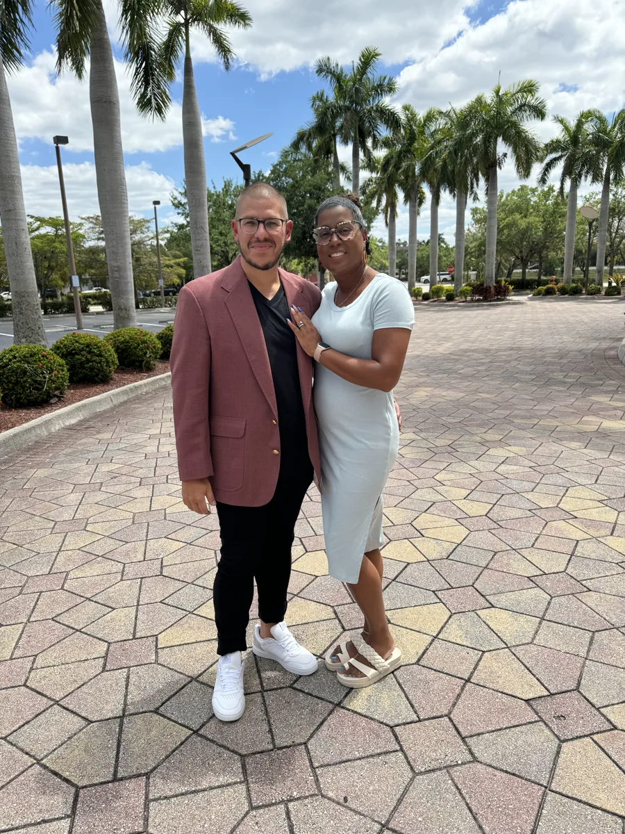 Pastor Bryan and Jasmine Rambler outdoors